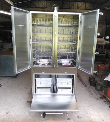 SM01: Smoker 10 Rack Charcoal Fired