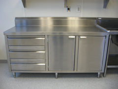 QuikFire WT07 deluxe stainless steel work and prep table