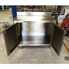 QuikFire CB02 custom stainless steel cabinet with shelves Thailand