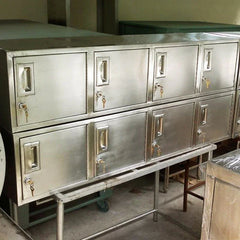 QuikFire CB07 custom stainless steel lockers