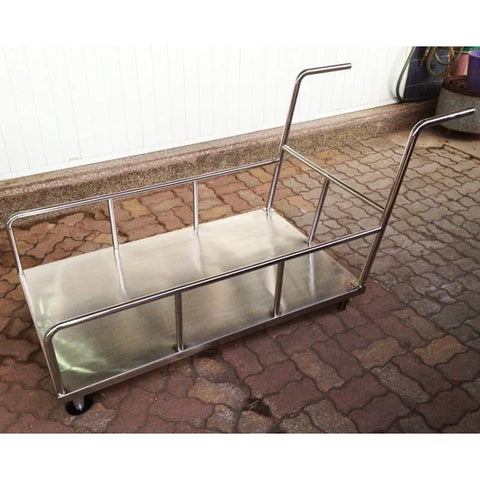 CT02: Heavy-Duty Stainless Steel Push Cart