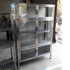 QuikFire DS01 custom stainless steel display cabinet