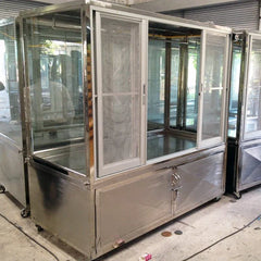 QuikFire DS03 stainless steel hanging meat display