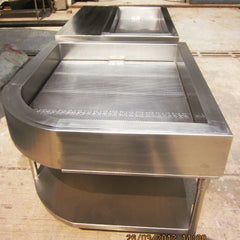 QuikFire DS04 custom stainless steel ice display