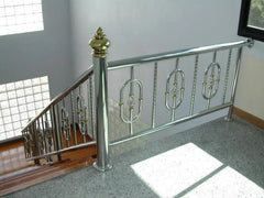 QuikFire GT02 custom stainless steel interior railing