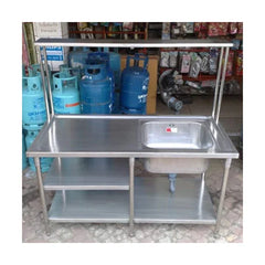 QuikFire SK01 small stainless steel sink with side drain Thailand