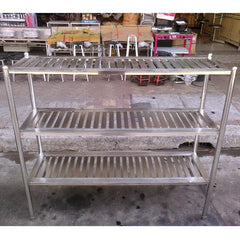 QuikFire SK07 stainless steel storage and drain rack