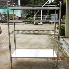 QuikFire SK08 custom stainless steel storage rack