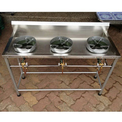 QuikFire ST04 3-burner high-pressure stainless steel wok stove Thailand