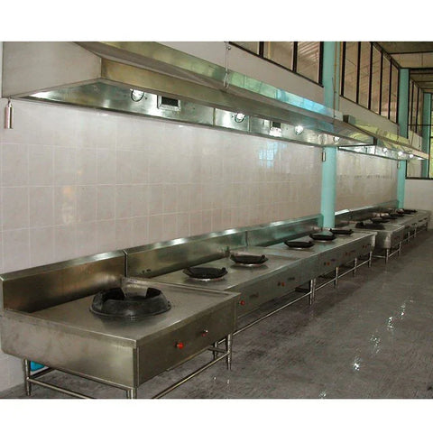 ST09: High-Pressure Stainless Steel Gas Stove with Hood & Exhaust