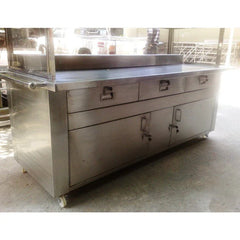 QuikFire WT01 stainless steel work station with display